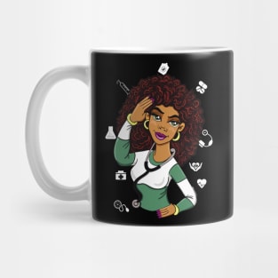 PROUD AFRICAN AMERICAN NURSE STRONG CONFIDENT QUEEN Mug